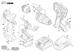 Bosch 3 601 H66 102 Bs 18-A Compact Cordless Drill Driver 18 V / Eu Spare Parts